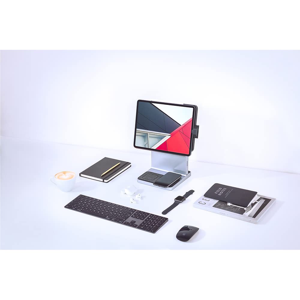 Kensington StudioDock Soporte Ajustable iPad Pro 12, Conexión Magnética, Cargador Rápido para iPad, iPhone y AirPod (K34030WW)