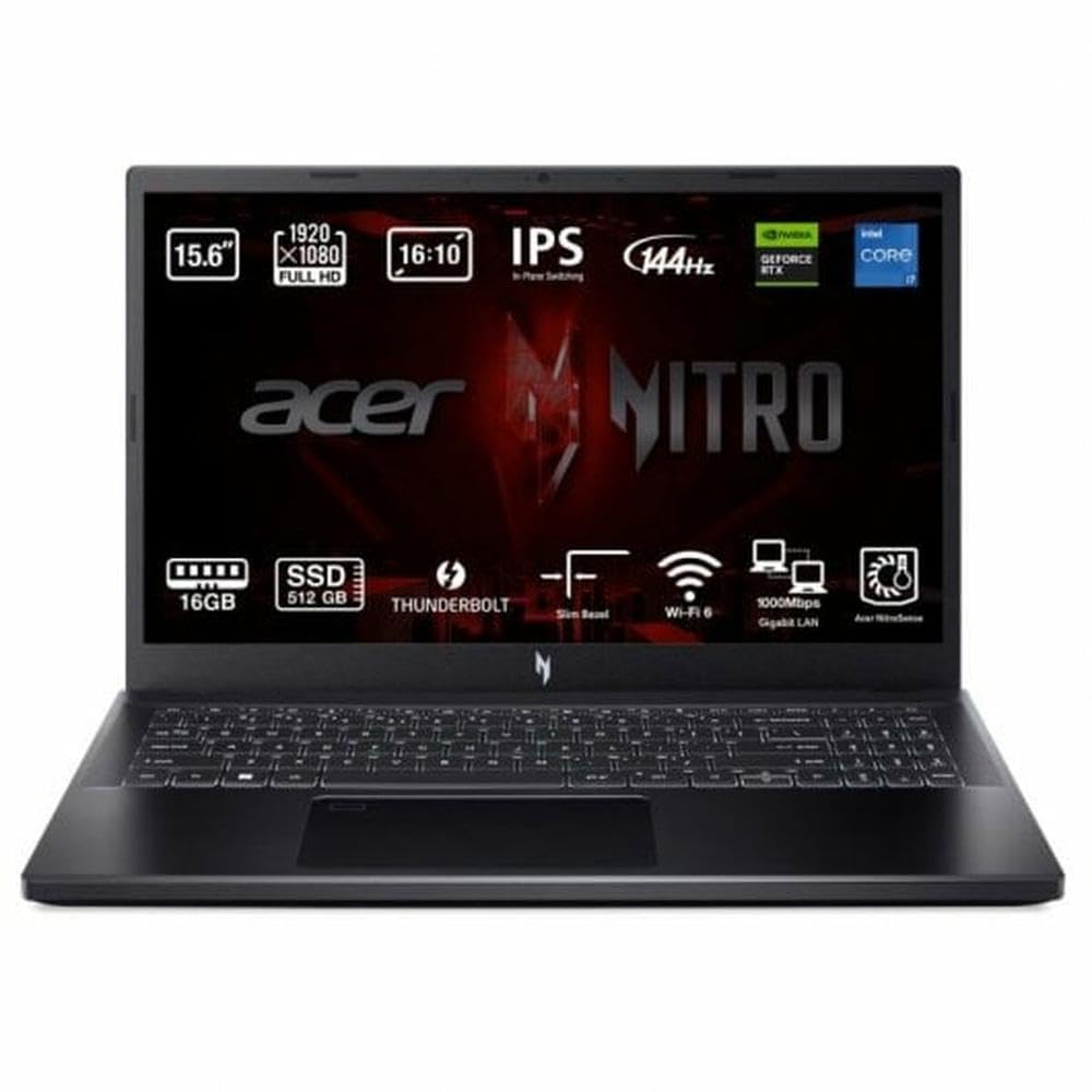 Acer Laptop Nitro V 15 ANV15-51 15,6" Intel Core i7-13620H 16 GB RAM 512 GB SSD NVIDIA GeForce RTX 3050
