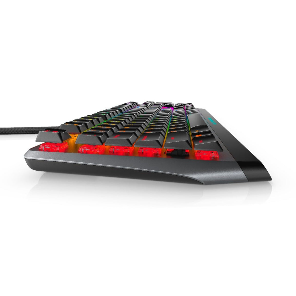 Dell Teclado para juegos mecánico RGB de bajo perfil Alienware, AW510K, estadounidense internacional (QWERTY)