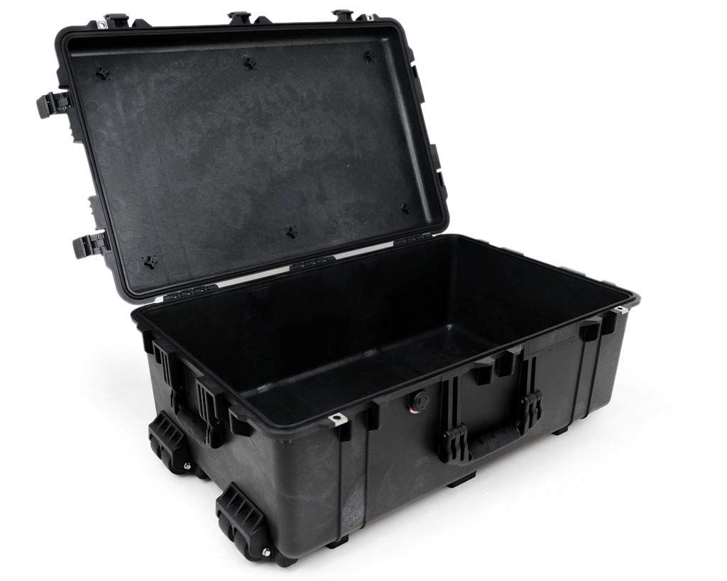PELI 1650 Maleta Trolley para Equipos fotográficos y Drones, IP67 estanca e Impermeable al Polvo, 86L de Capacidad, Fabricada en Alemania, sin Espuma, Color Negro