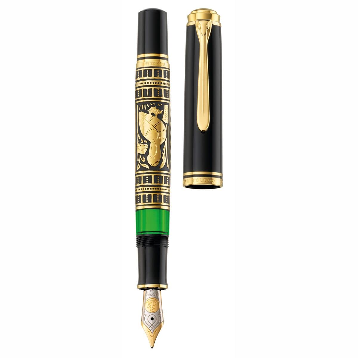 Pelikan M900 Pluma estilográfica TOLEDO 900 plumín M en estuche regalo.
