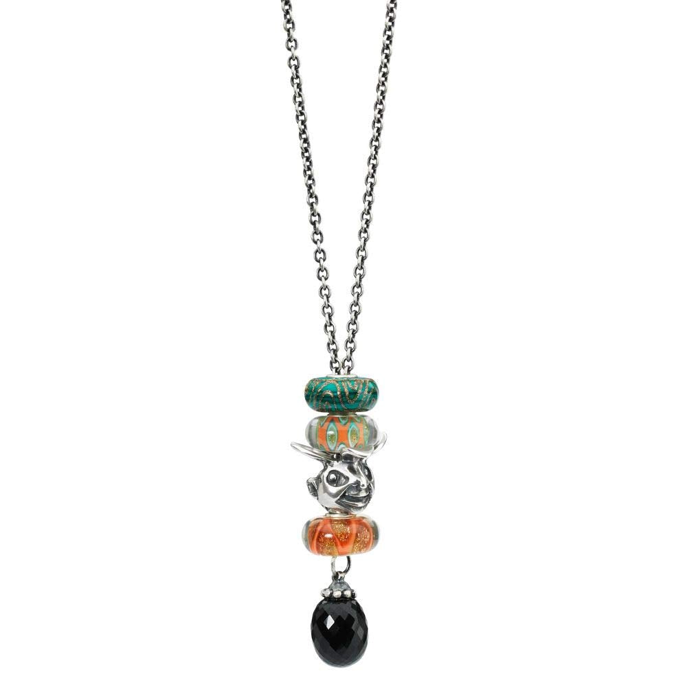 Trollbeads People'S Bead 2012 Spiritual Collection - Collar de Plata de Ley con ónix