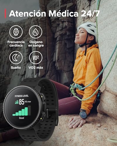 SUUNTO Vertical Reloj Deportivo - Smartwatch GPS, GPS de Doble Frecuencia, Mapas sin Conexión Gratuitos, Autonomía de hasta 50 Días, Carcasa Resistente Militarmente, Resistente al Agua hasta 100m