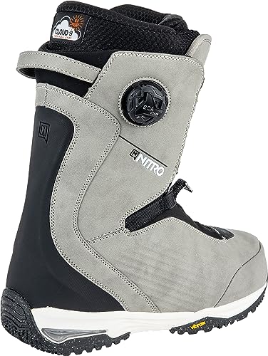 Nitro Chase Dual Boa, All Mountain Freeride Freestyle Premium Boot Snowboot Barco de Snowboard, Hombres, Gris, MP 33.0 // EU 49 1/3 // US 15