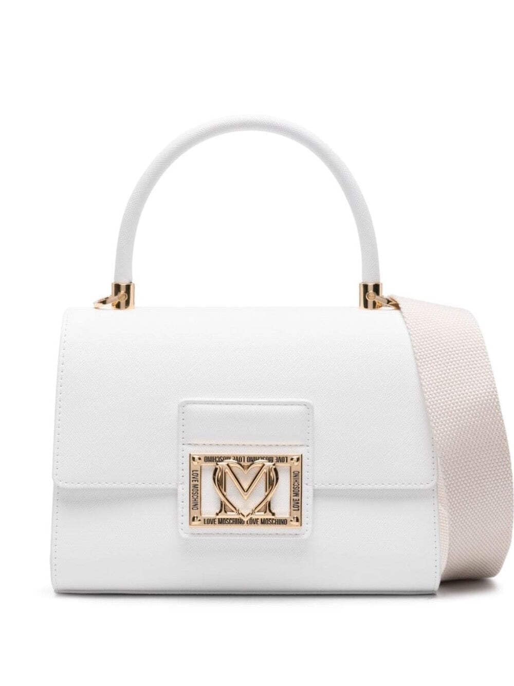 Love Moschino jc4328pp0i, Bolsa de Mano Mujer, Blanco, Talla única