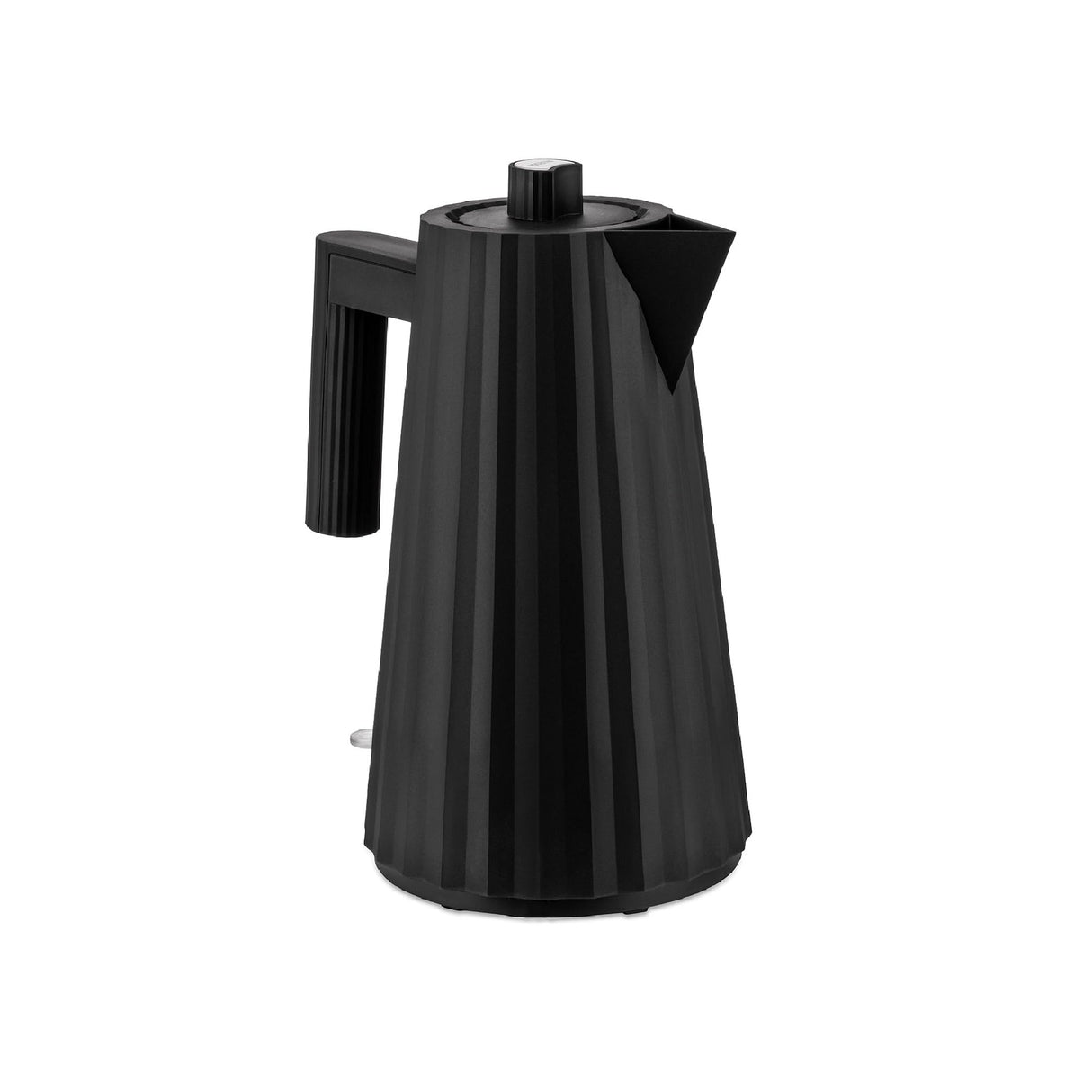 Alessi Plissé MDL06 B/UK - Hervidor Eléctrico de Design, en Resina Termoplástica, Enchufe Inglés 2400W, 170cl, Negro