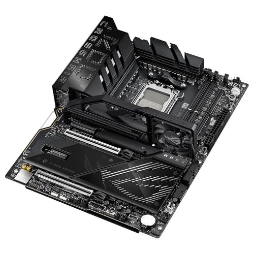 ASUS ROG Crosshair X870E Apex - Placa Base AMD ATX, 18+2+2 etapas de Potencia, Ranuras DDR5, PCIe 5.0 Compatible con GPU de próxima generación, Cinco Ranuras M.2, Wi-Fi 7, USB4, overclocking con IA