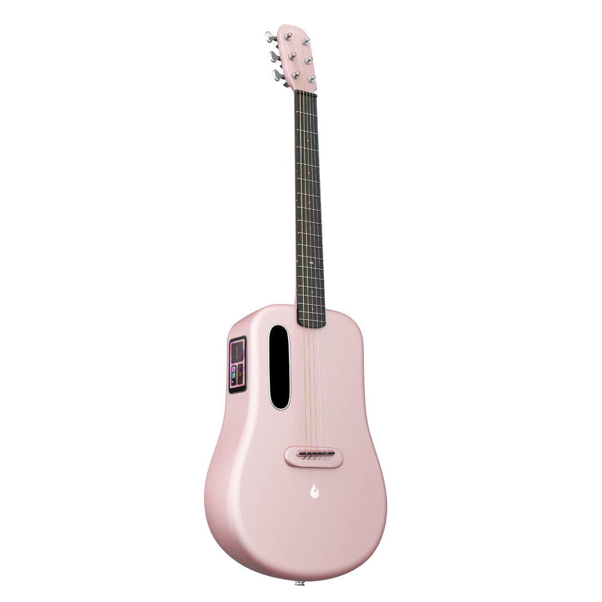 LAVA ME 3 Smart Guitarra con Bolsa espacial, Guitarras electroacústicas 36'' Fibra de carbón, Rosa