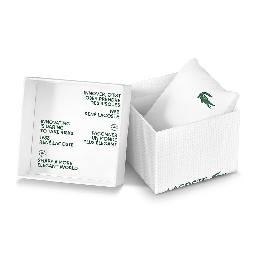 Lacoste Reloj Analógico de Cuarzo para Hombre Colección LACOSTE.12.12 Move con Correa de Silicona Caqui - 2011238
