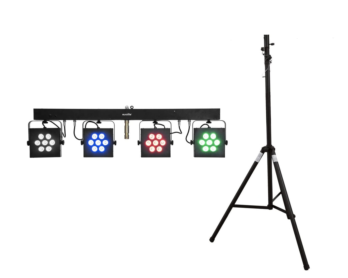 EUROLITE - Set led kls-3002 + soporte de acero stv-40s-wot