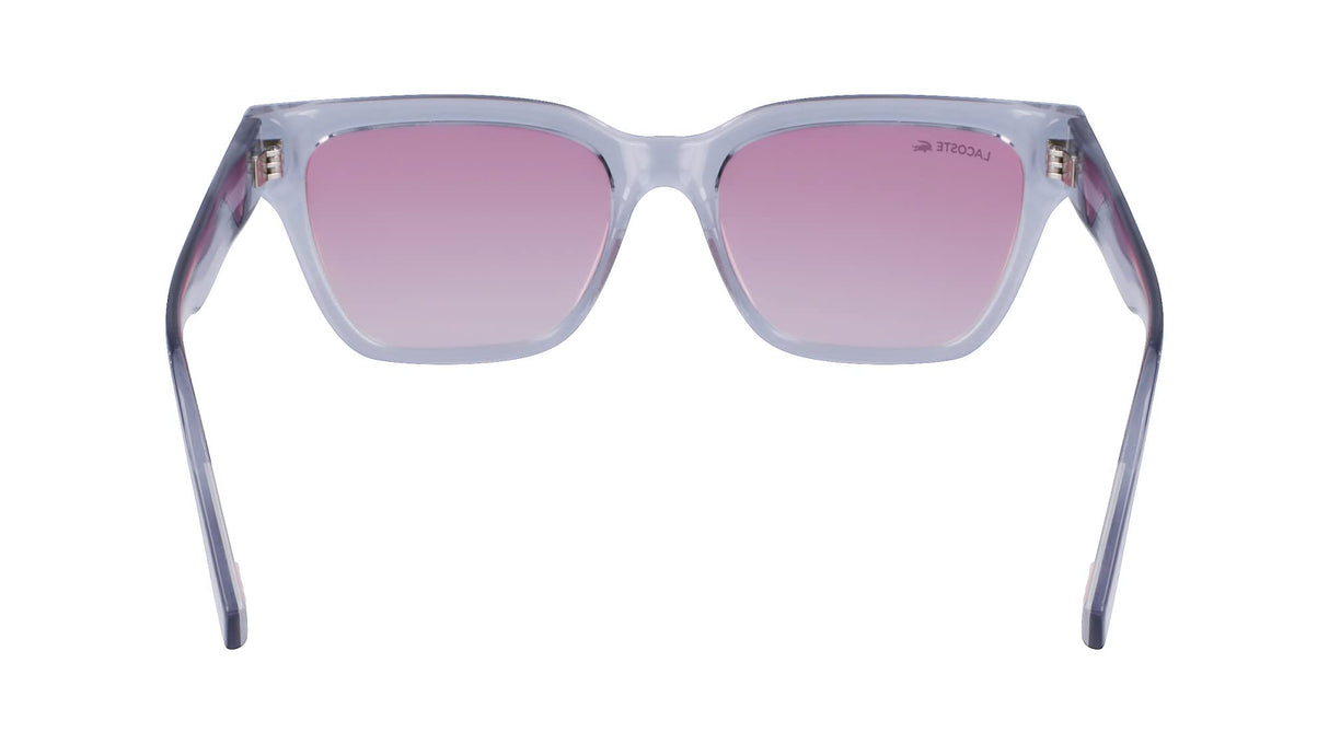Lacoste Women's Sunglasses L6002S - Light Grey with Gradient Rose Flash Lens