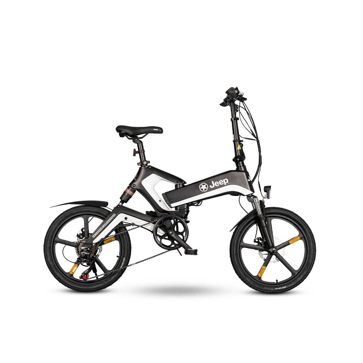 Jeep FFR 7050 Bicicleta eléctrica, Unisex Adulto, Negro, 20 Inches