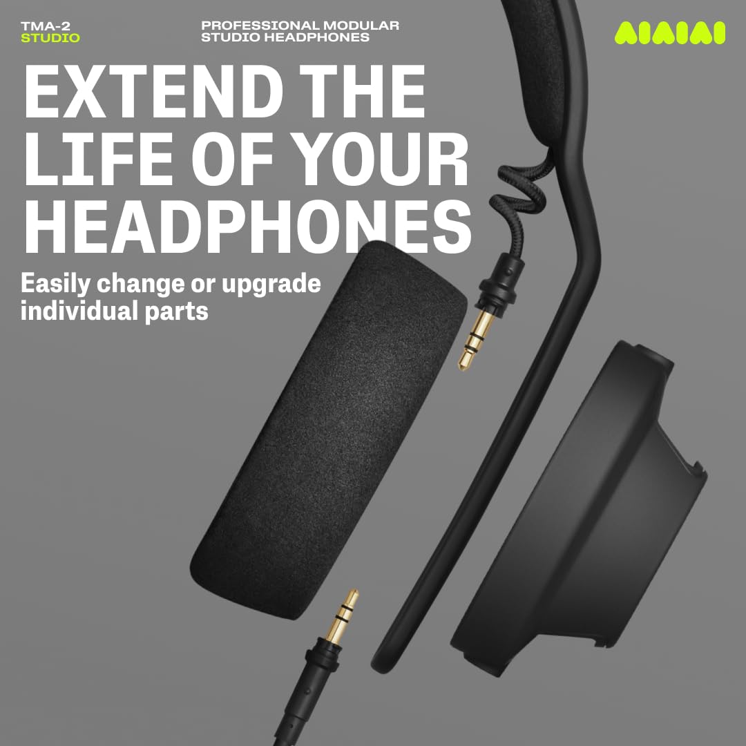 AIAIAI TMA-2 Studio Headphones profesionales sobre la oreja Negro - Auriculares de estudio de música con cable