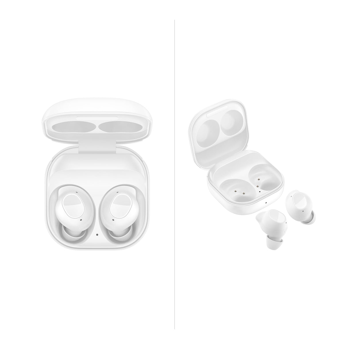 Samsung Galaxy Buds FE + Cargador - Auriculares Inalámbricos, Cancelación de Ruido Activa, Ajuste Cómodo, 3 Micrófonos, Control Táctil, Bajos Graves, Blanco (Versión Española)