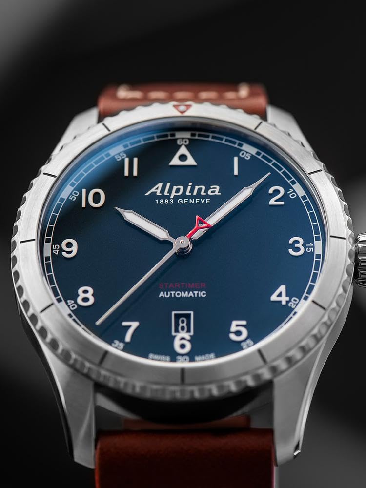 Alpina Reloj Analógico para Hombre de Cuarzo con Correa en Acero Inoxidable mid-39657