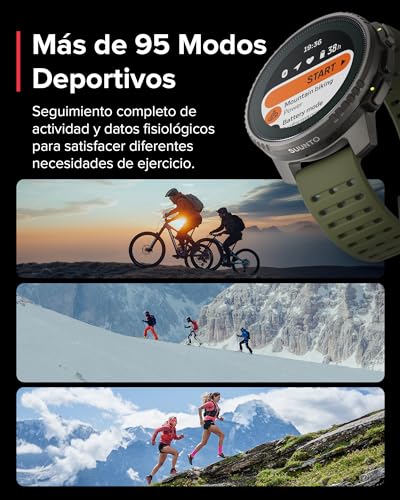SUUNTO Vertical Reloj Deportivo - Smartwatch GPS, GPS de Doble Frecuencia, Mapas sin Conexión Gratuitos, Autonomía de hasta 50 Días, Carcasa Resistente Militarmente, Resistente al Agua hasta 100m