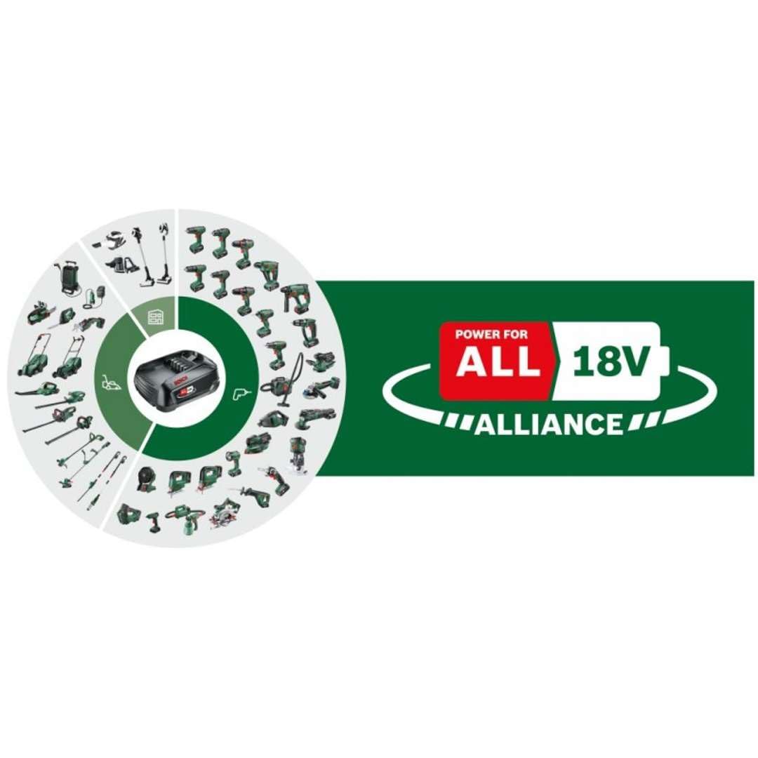 Bosch Home and Garden UniversalGrassCut - Cortacésped (18 V-26, batería de 18 V, 2,5 Ah, Ancho de Corte