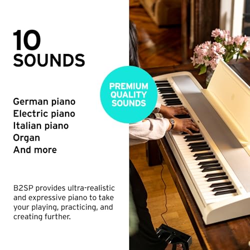 B2 Digital Piano White Bundle: Instrument