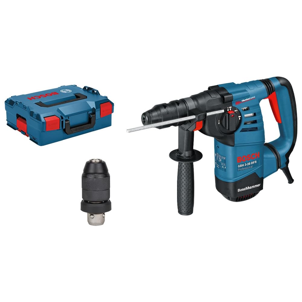 Bosch Professional GBH 3-28 DFR - Martillo perforador (3,1 J, Ø máx. hormigón 28 mm, SDS plus + cilíndrico, en maletín)