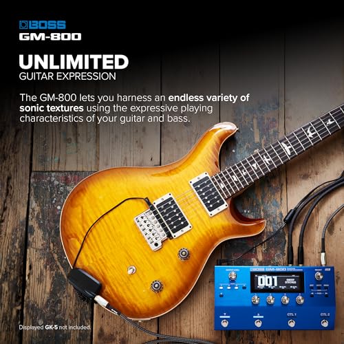 Sintetizador de guitarra BOSS GM-800 | Sofisticado sintetizador de guitarra y bajo con nueva interfaz Serial GK | Generador de sonido ZEN-Core avanzado | Potente proceso mediante Scenes