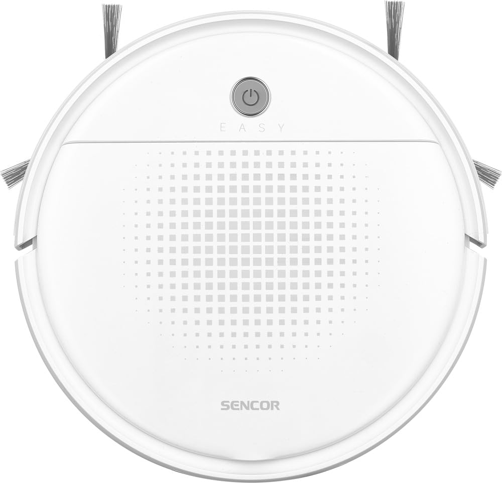SENCOR Robot Aspirador y fregasuelos SRV 1550WH - Robot Aspirador Ultra Silencioso y Compacto, Navegación Inteligente con Tecnología Smart Room y Función Mop, Ideal para Pelos de Mascotas
