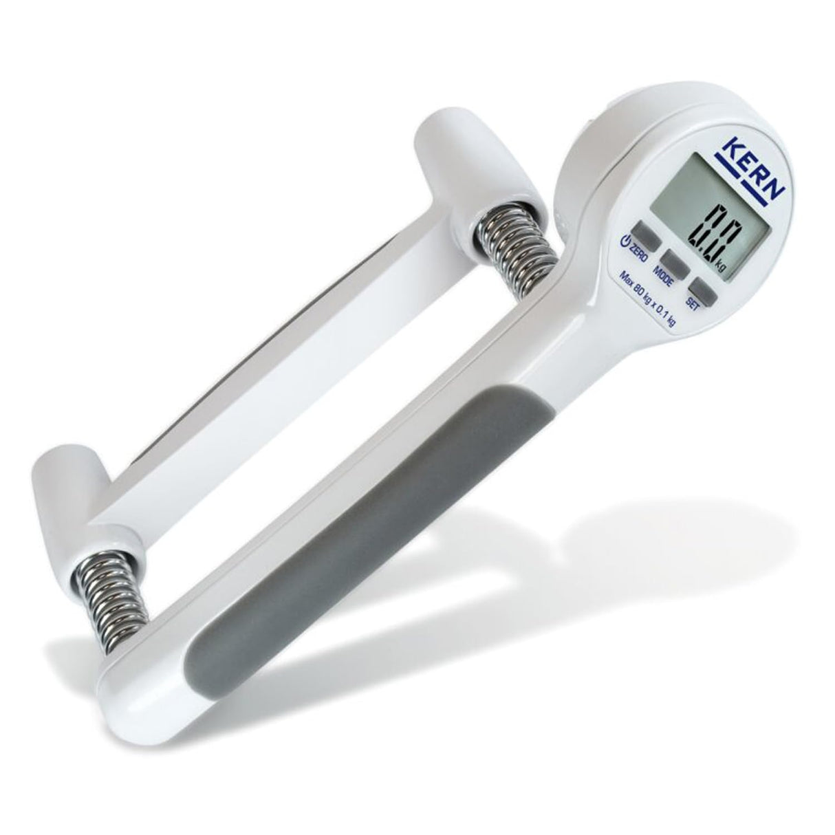 KERN Optics - Medidor de fuerza manual para rehabilitación después de accidentes, 80 kg, legibilidad de 100 g, 350 mm de ancho, 265 mm de largo, 85 mm de altura