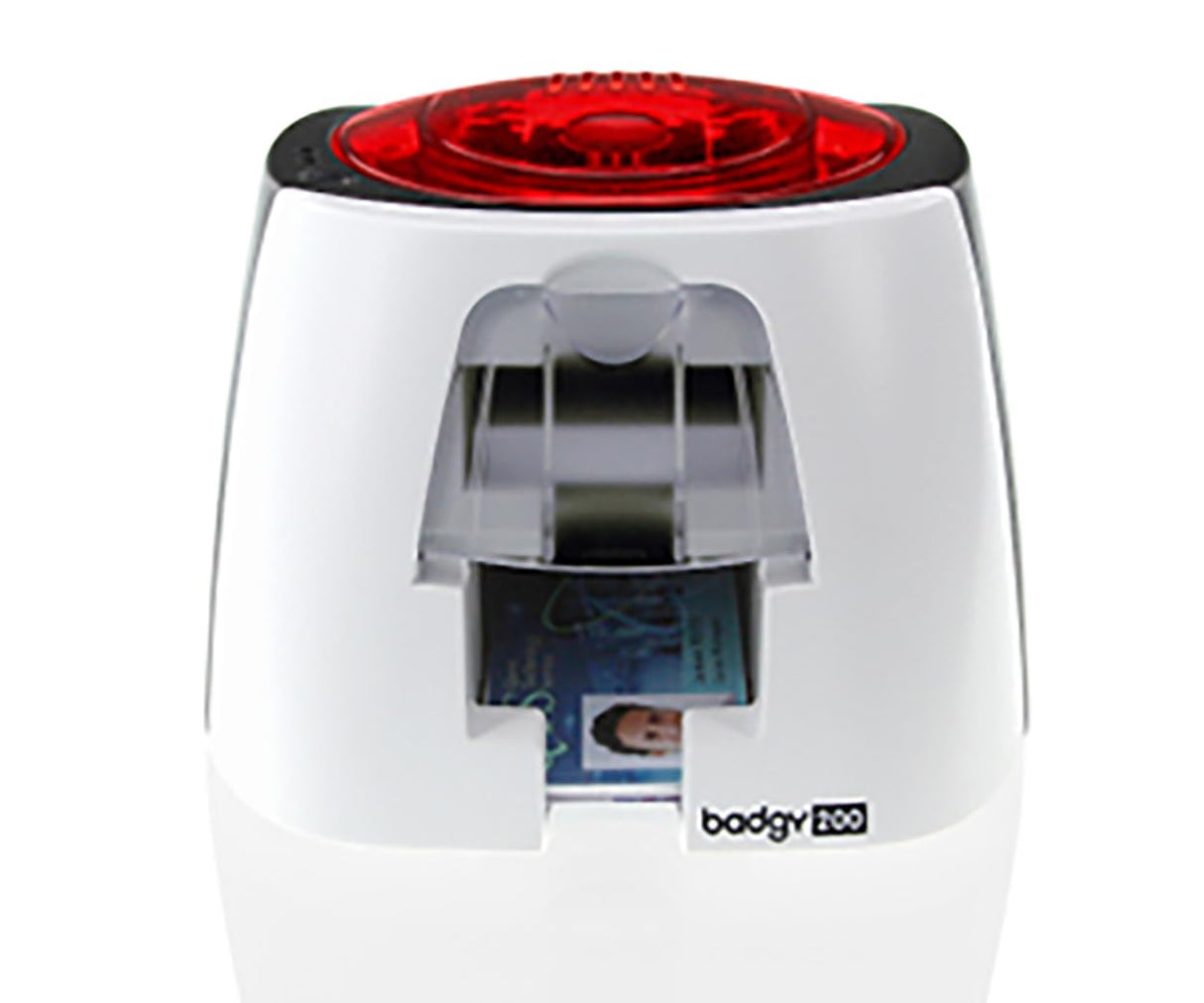 BADGY Evolis ID Printer - Impresora para Insignias de plástico, Rojo