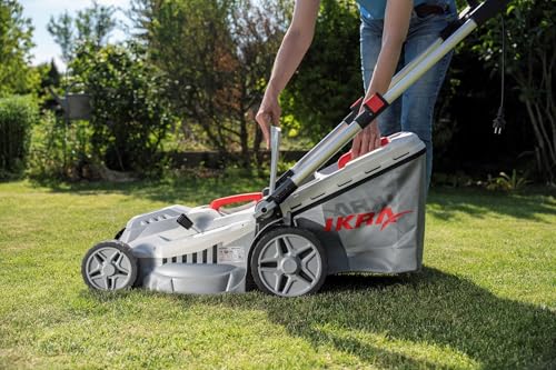IKRA cortacésped eléctrico IERM 2043 T, 2000W, altura de corte 30-75mm, anchura de corte 43cm, incl. cuchilla de repuesto