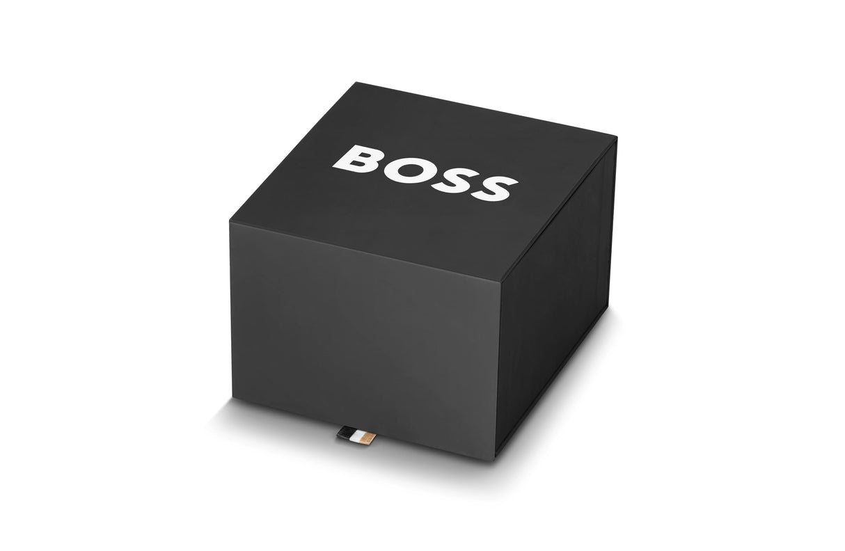 BOSS Reloj Analógico de Cuarzo Multifunción para Mujer Colección Symphony con Correa de Malla de Acero Inoxidable de Oro Rosa - 1502424