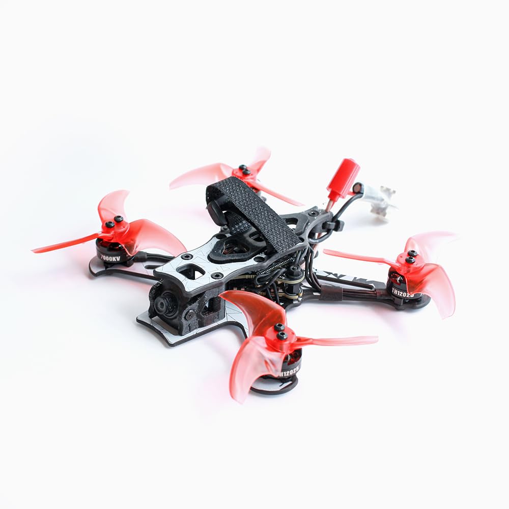 EMAX Tinyhawk 3 Plus Freestyle Drone RTF Kit Listo Para Volar FPV Analógico Drone Mini Racing Quadcopter Marco Duradero de Fibra de Carbono con Gafas y Transmisor para Niños Adultos y Principiantes