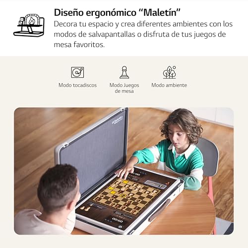 LG 27LX5QKNA 27", StanbyME GO, Smart TV, Portátil y Táctil, HDR, HDR Dolby Vision, Dolby Atmos, WebOS 22, Procesador Inteligente Alta Potencia,