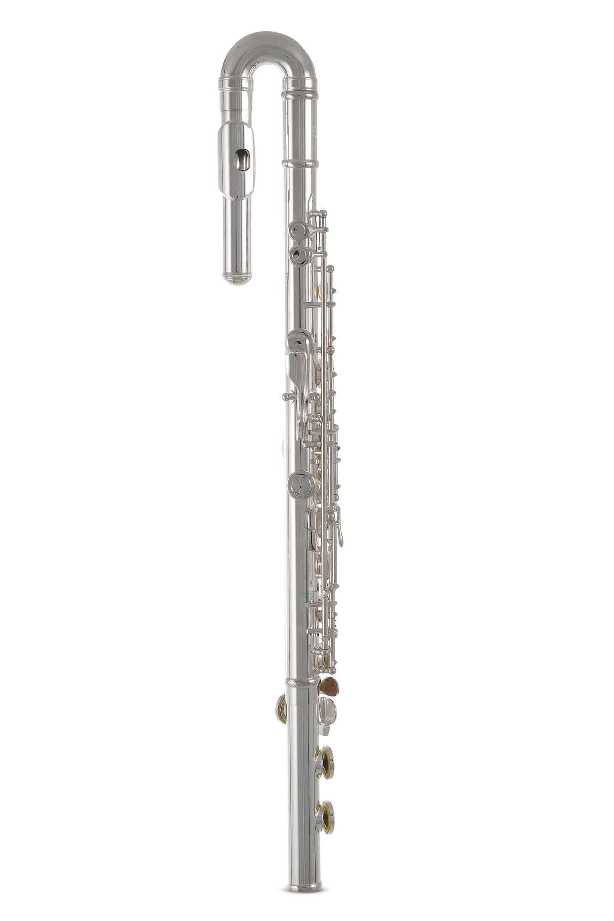 Roy Benson Flauta Travesera FL-402E2 (Diseño de cabeza doble, recta y curva, chapado en plata niquelada, incluye mecanismo E, Offset-G y accesorios de primera calidad, para flautistas ambiciosos)