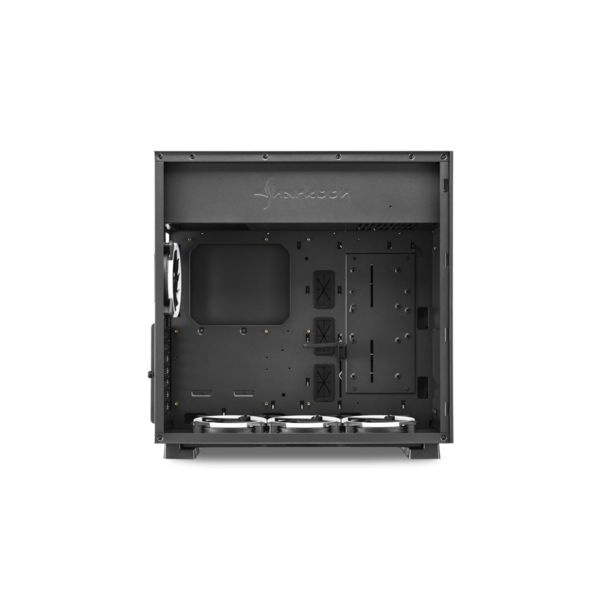 Sharkoon Pure Steel RGB - Caja de Ordenador, PC Gaming, Semitorre ATX, Negro