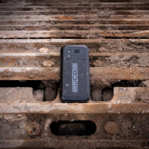 JCB Tradesman 3 4G Teléfono Robusto con WiFi, Resistente al Agua, con Whatsapp, Punto de Acceso, Doble SIM y Bluetooth, Negro