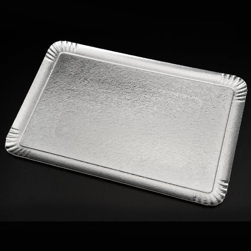 García de Pou 131.80 Bandejas Catering Doble Cara, 28 x 42 cm, 2500 unidades, Oro y Plata
