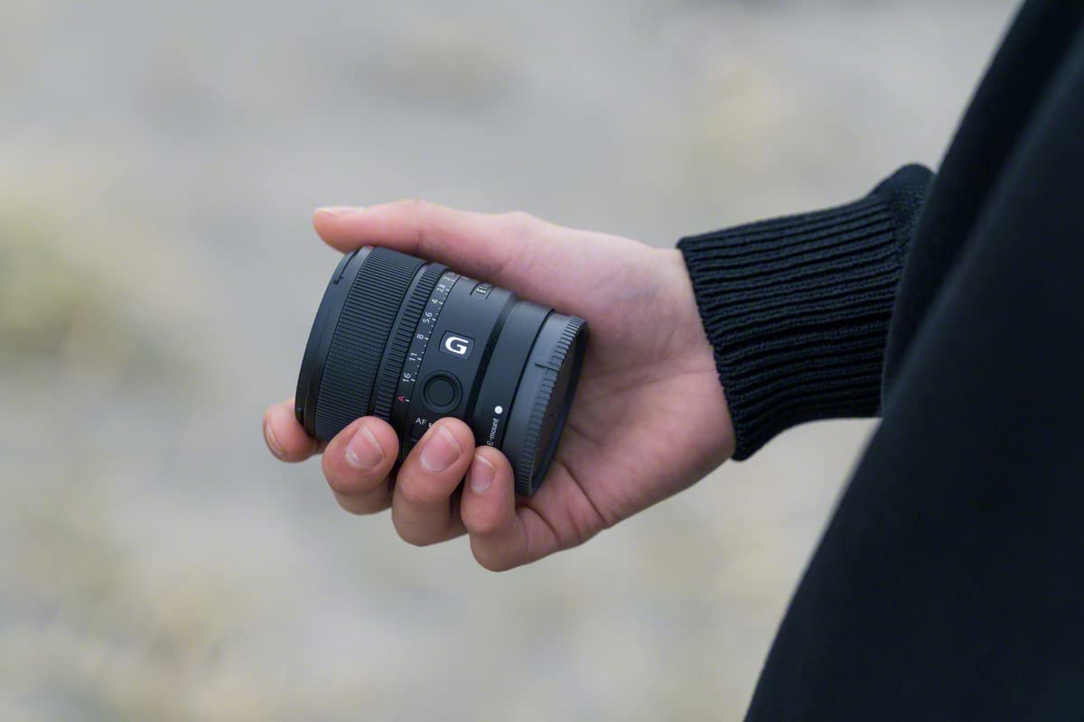 Sony e 15 mm F1.4 G - Objetivo Gran Angular APS - C (SEL15F14G), Negro