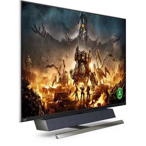 Philips Monitor 559M1RYV/00-55 Pulgadas UHD, USB-C, 144Hz, 4ms, VA, FlickerFree, Low Blue Mode (3840x2160, 750 CD/m, HDMI 3x2.1, Displayport 1x1.4, USB Hub)