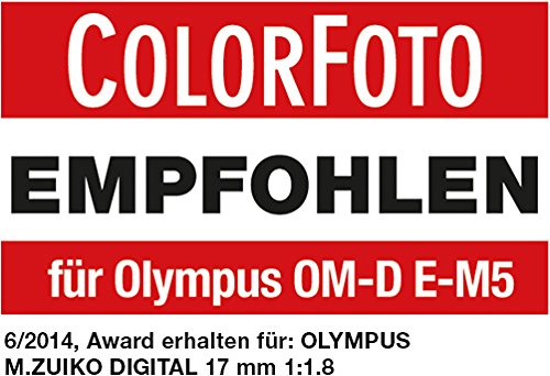 Olympus Objetivo M.Zuiko Digital 17 mm F1.8, Longitud Focal Fija rápida, Apto para Todas Las cámaras MFT (Modelos Olympus OM-D & Pen, Serie G de Panasonic), Plata