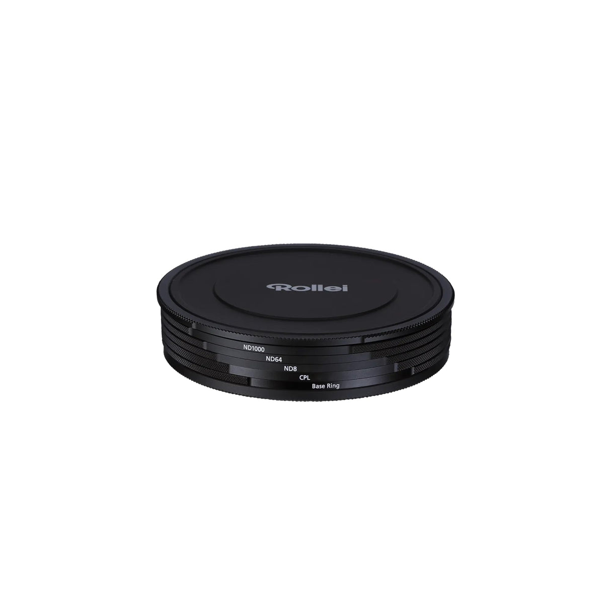 Rollei F:X Pro - Juego de filtros Redondos magnéticos ND Mark II en 72 mm. Juego de filtros magnéticos Rollei Compuesto de CPL, ND8, ND64, ND1000 y Anillo Base magnético, Ideal para la exposición