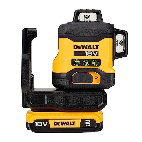 DEWALT DCLE34031D1-QW - Nivel láser autonivelante verde de 3 líneas 360° con batería 18V Li-Ion 2Ah