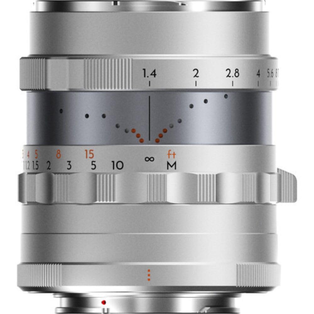 THYPOCH Lente de fotografía de Marco Completo Simera de 28 mm f1.4 para Fujifilm X Mount - Plata