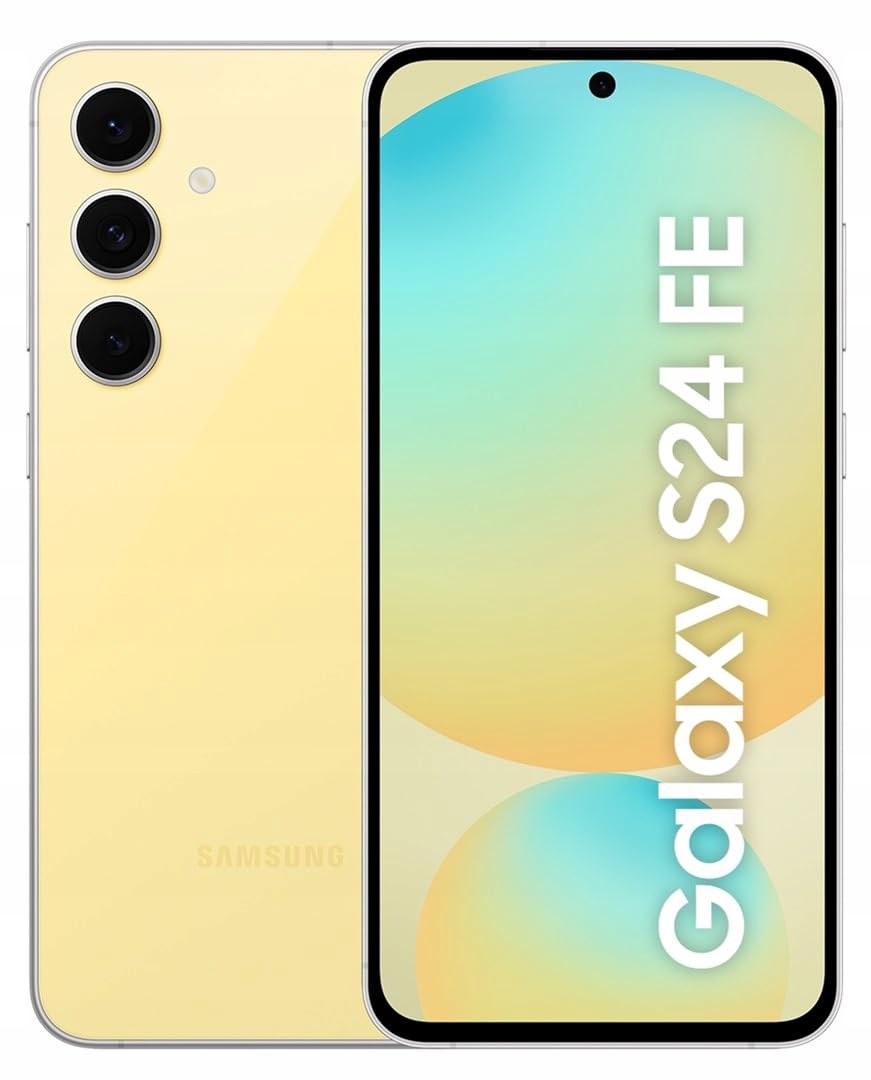 SAMSUNG Galaxy S24 FE 128GB Yellow EU 16,91cm (6,7") OLED Display, Android 14, 50MP Triple-Kamera (SM-S721BZYDEUE) - Versiones Italiano, húngaro, Polaco, rumano, Austriaco y Suizo.