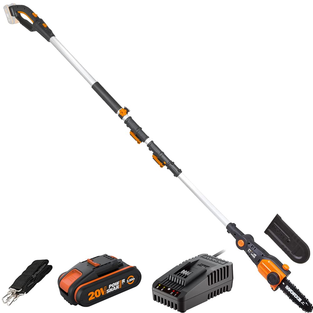 WORX WG349E Sierra de Cadena, Color Negro, 20 cm