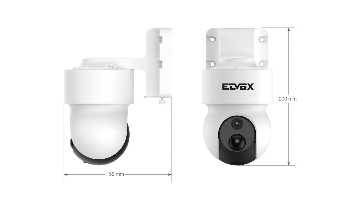 Vimar 46243.030B Cámara de batería PT Wi-Fi 1080p 3mm visión 130°