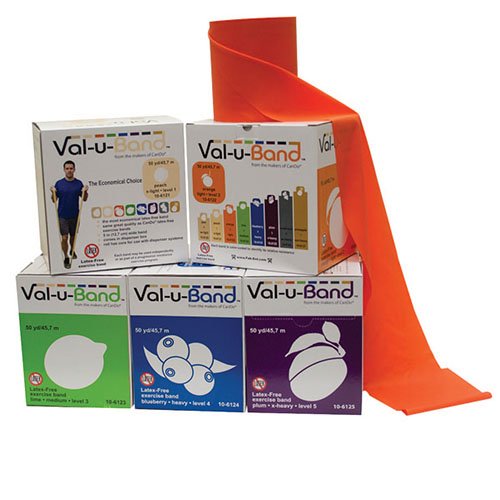 Val-u-Band W72011 Val, U, Banda de Ejercicio, S/Látex 45M, Set 5 Colores
