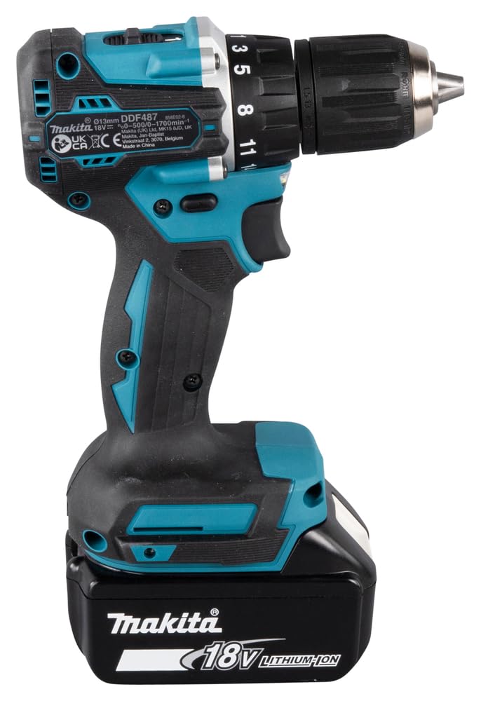 Makita DDF485RFJ Taladro atornillador inalámbrico Li-Ion 18V 2x 3.0Ah 50Nm