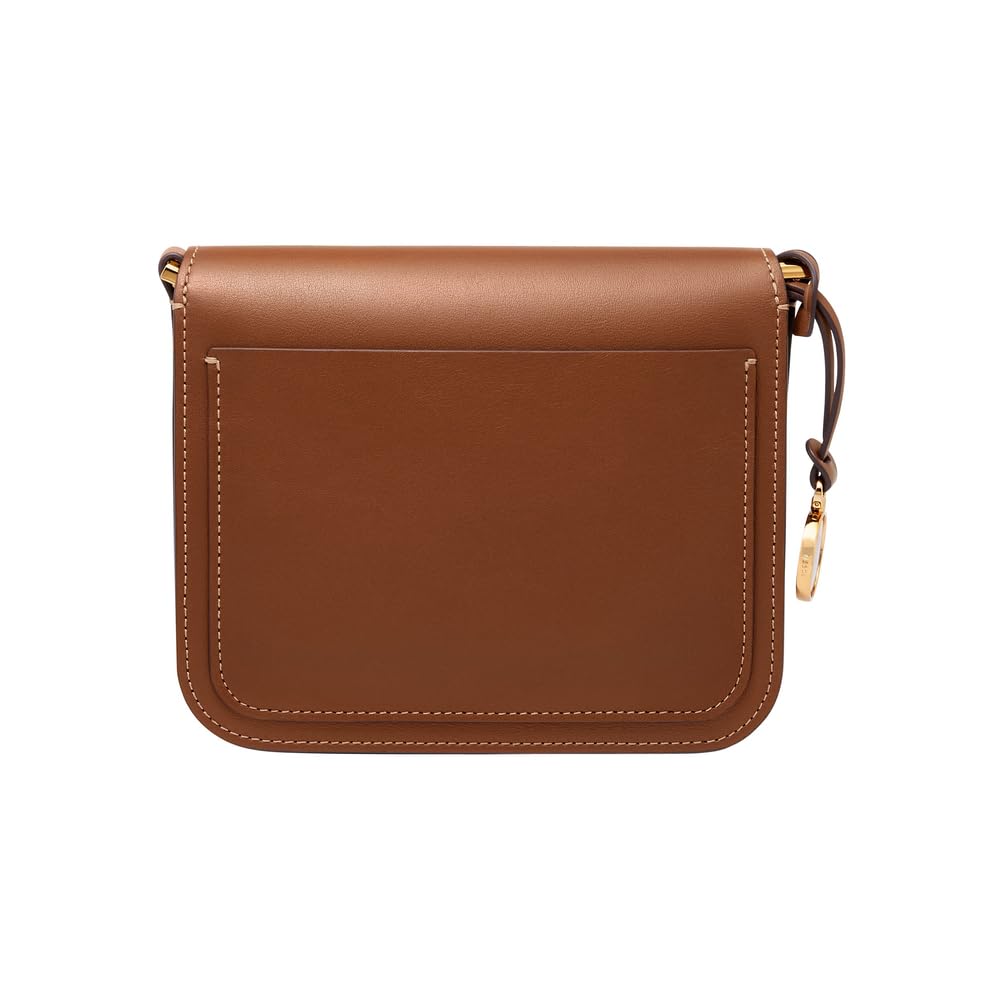 Fossil Bolso de mujer Lennox, bandolera en piel de vacuno lisa, marrón, ancho: 20,3 cm, largo: 5,7 cm, alto: 17,1 cm, ZB1924200