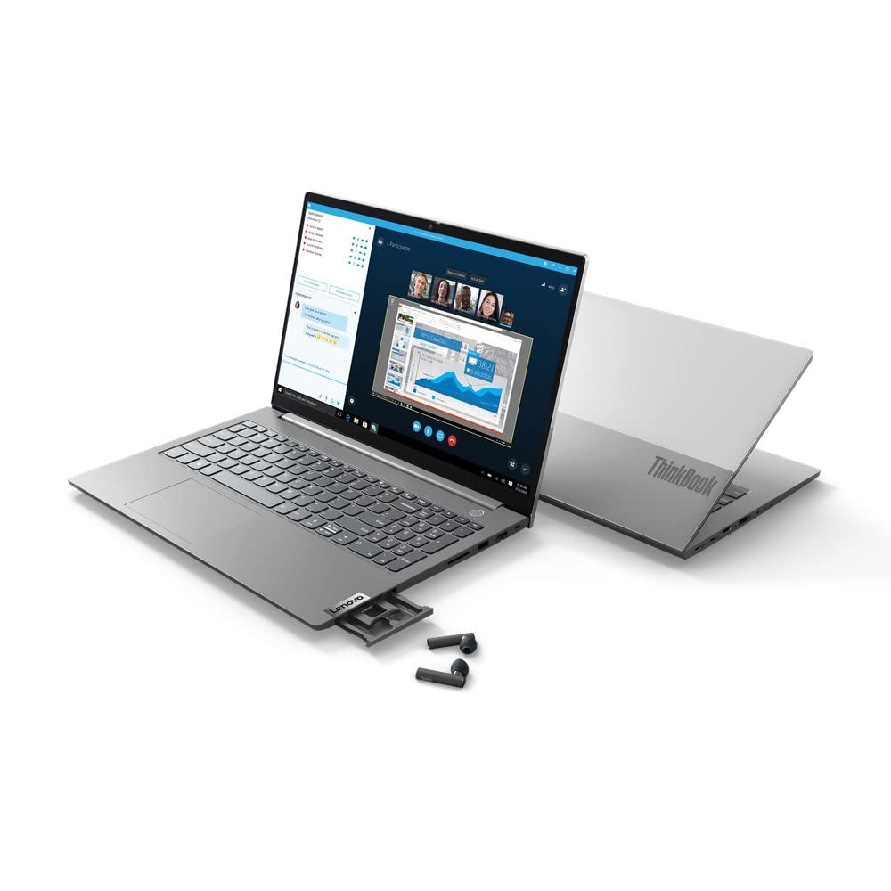 Lenovo ThinkBook 15 G2 ITL - Ordenador Portátil 15.6" FHD, (Intel Corei5-1135G7 , 16GB RAM, 512 SSD, Integrated Intel Iris Xe Graphics, Windows 11 Pro 64), Mineral Grey -Teclado QWERTY Español