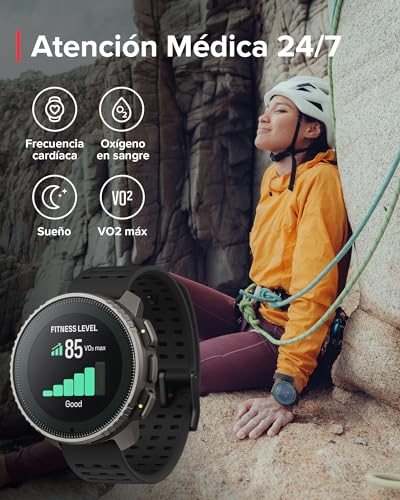 SUUNTO Vertical Reloj Deportivo - Smartwatch GPS, GPS de Doble Frecuencia, Mapas sin Conexión Gratuitos, Autonomía de hasta 50 Días, Carcasa Resistente Militarmente, Resistente al Agua hasta 100m