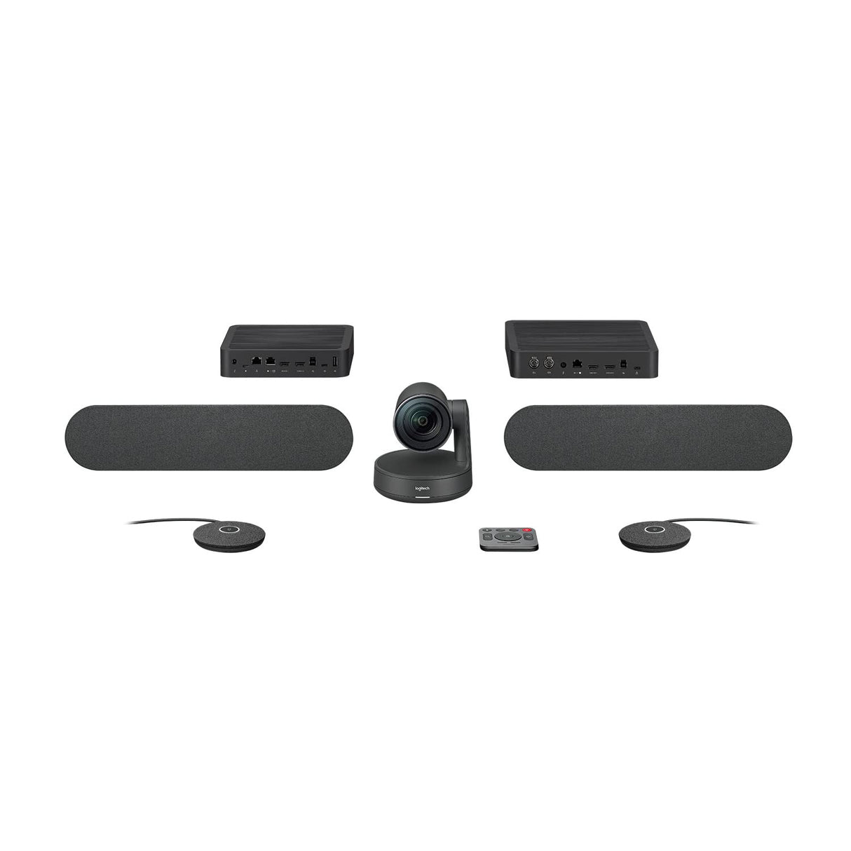 Logitech Rally Plus Sistema de Video Conferencia Group Video conferencing System 16 Personas(s) ethernet - Sistema de videoconferencia (4k Ultra HD, 15x, 720p, 1080p, 1440p, 60 pps, 4, 5 m, -27 db).